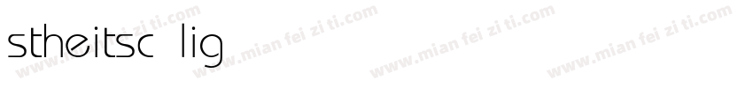 stheitsc light字体转换